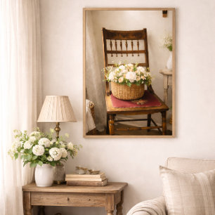 French Country Cottage Still Life Botanical Poster