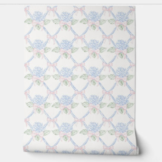 French country delicate flowers wallpaper