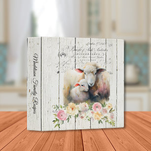 French Country Floral Dorper Sheep Binder
