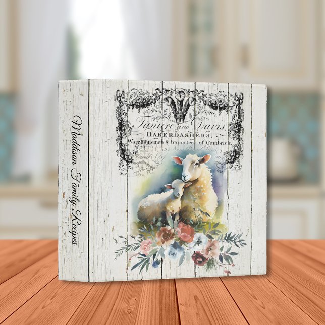 French Country Floral Hampshire Sheep Binder (Creator Uploaded)