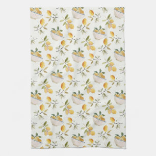 French Country Lemon Pattern Kitchen Towel
