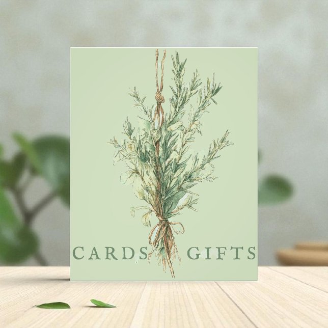 French Country Rosemary Wedding Cards & Gifts Sign (Creator Uploaded)
