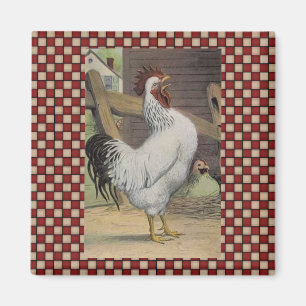 French Country Roster Hen Frigo Magnet