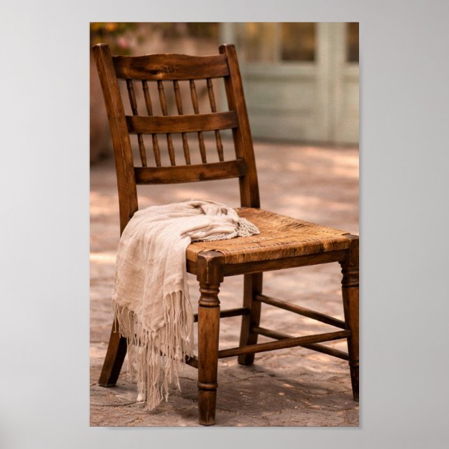 French Country Rustic Chair Wall Art (Front)