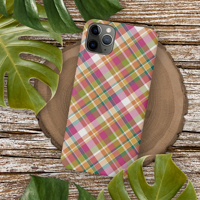 French Country Shabby Chic Flair Madras Pattern Case-Mate iPhone Case (Creator Uploaded)