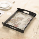 French Country Toile Multi Shades Serving Tray
