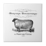 French Country Vintage Sheep Farmhouse Typography  Tile<br><div class="desc">French Country Vintage Sheep Farmhouse Decorative Ceramic Tile. Tile is part of a collection.

Designed by Beverly Arena-Bainbridge
Homespun Cottage Designs 
E: homespuncottagedesigns@gmail.com</div>