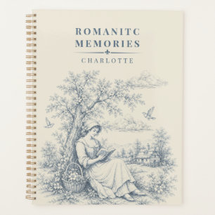 French Countryside Reading Lady Personalized Planner