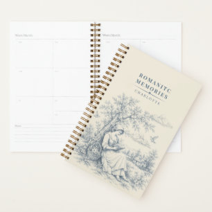 French Countryside Reading Lady Personalized Planner
