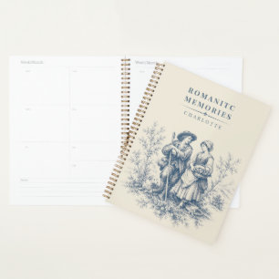 French Countryside Shepherd Couple Personalized Planner