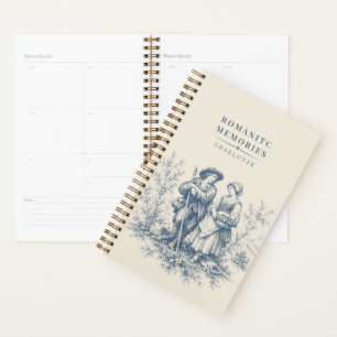 French Countryside Shepherd Couple Personalized Planner