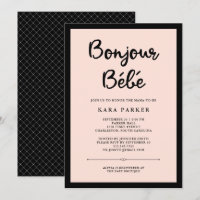 French Couture | Black and Pink Baby Shower