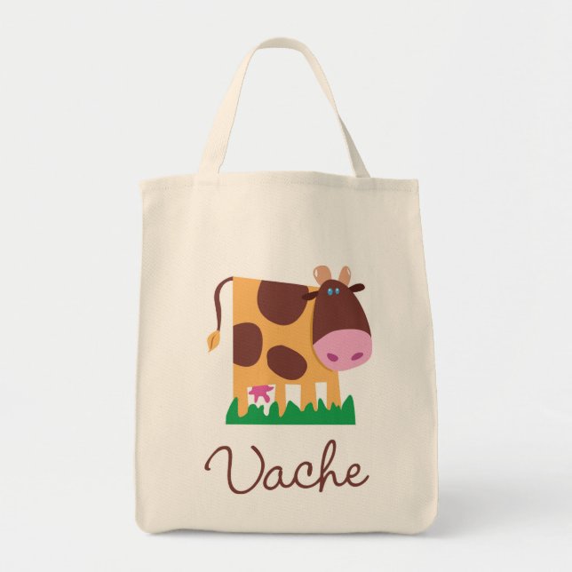 French Cow Tote Bag (Front)
