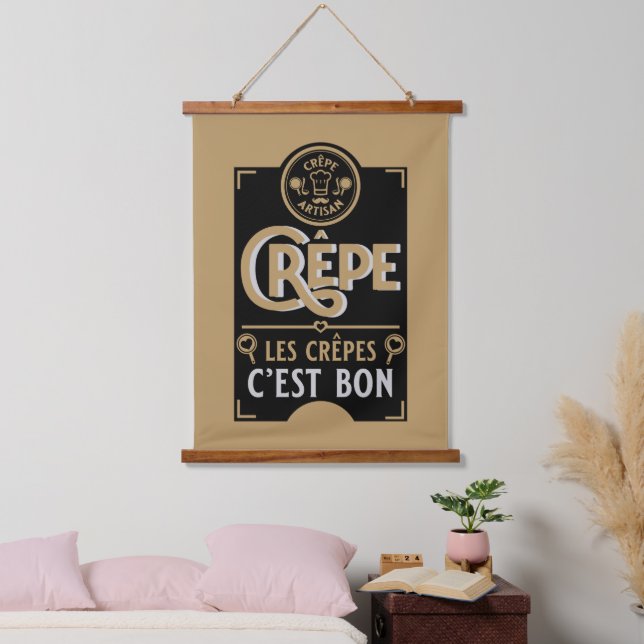 French Crepes Hanging Tapestry (Bedroom)
