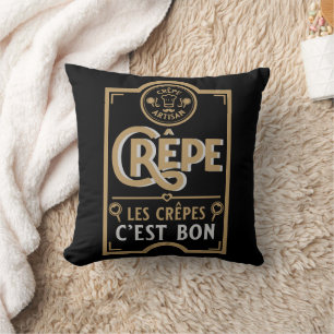 French Crepes Throw Pillow