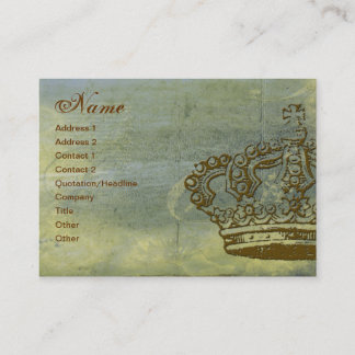 French Crown Parchment Business Cards