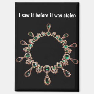 French Crowned Jewels Before Theft Magnet