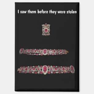 French Crowned Jewels Before Theft Magnet