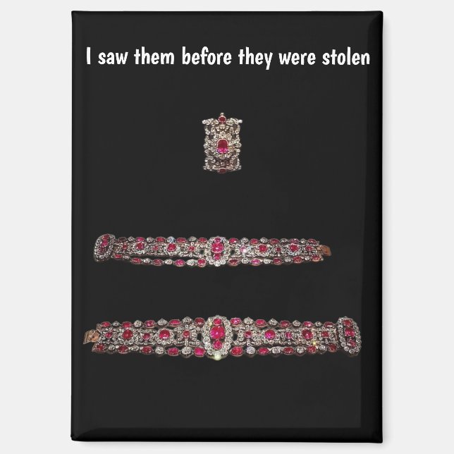French Crowned Jewels Before Theft Magnet (Recto)