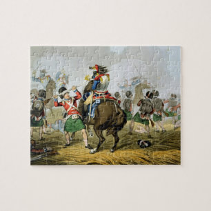 French Cuirassiers at the Battle of Waterloo, Char Jigsaw Puzzle