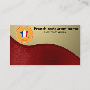 French cuisine business card