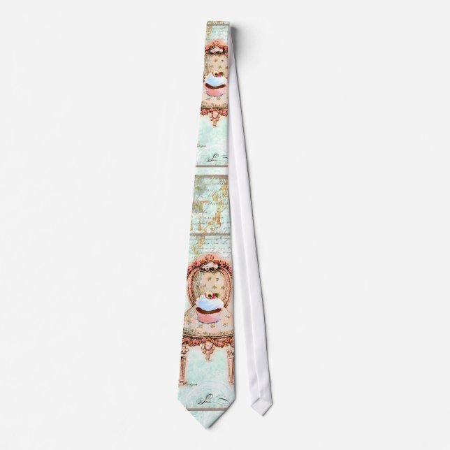 French Cupcake Victorian Style Tie (Front)
