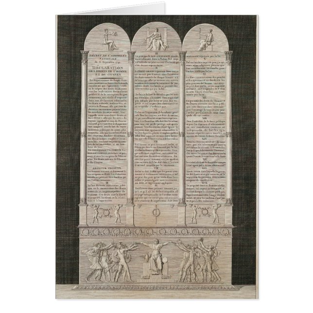 French Declaration of the Rights of Man (Front)