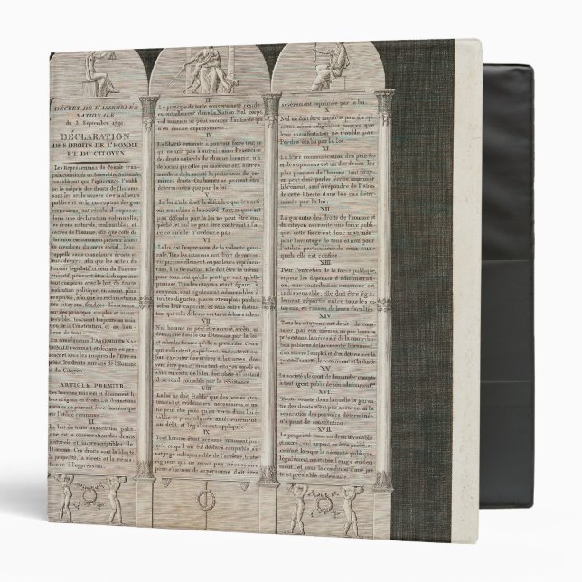 French Declaration of the Rights of Man Binder (Front/Inside)