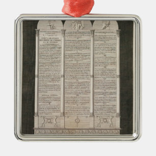 French Declaration of the Rights of Man Metal Ornament