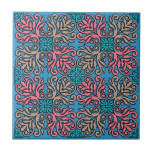 French decorative pattern tile