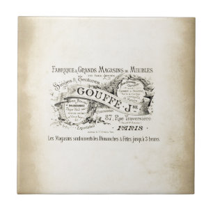 French Department Store Sign Tile