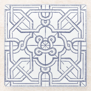 French Design Glass Coaster