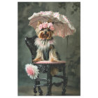 French Duchess Yorkshire Terrier Decoupage