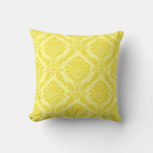 French Empire Damask Pattern #11 Throw Pillow