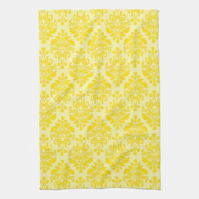 French Empire Damask Pattern #8 Kitchen Towel (Vertical)