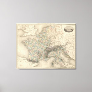 French Empire in 1811 Canvas Print