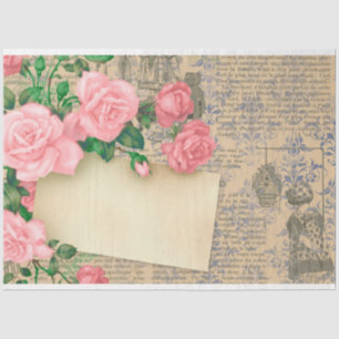 French Ephemera Tissue Paper