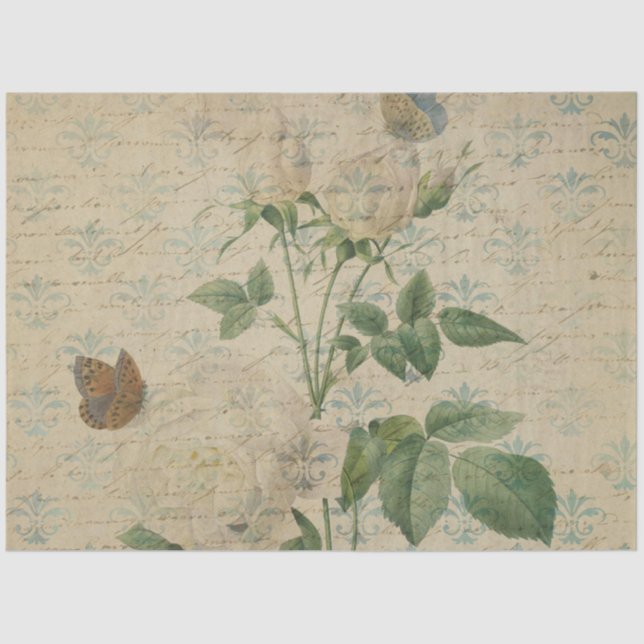 French Ephemera Tissue Paper (Front)