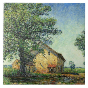 French Farm at La Petite Mare (by Francis Picabia) Tile