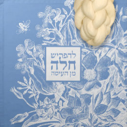 French Farmhouse Ice Blue Lace Challah Dough Cvr Napkin