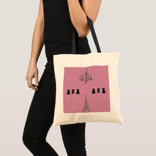 French Fashion Theme Paris Tote Bag