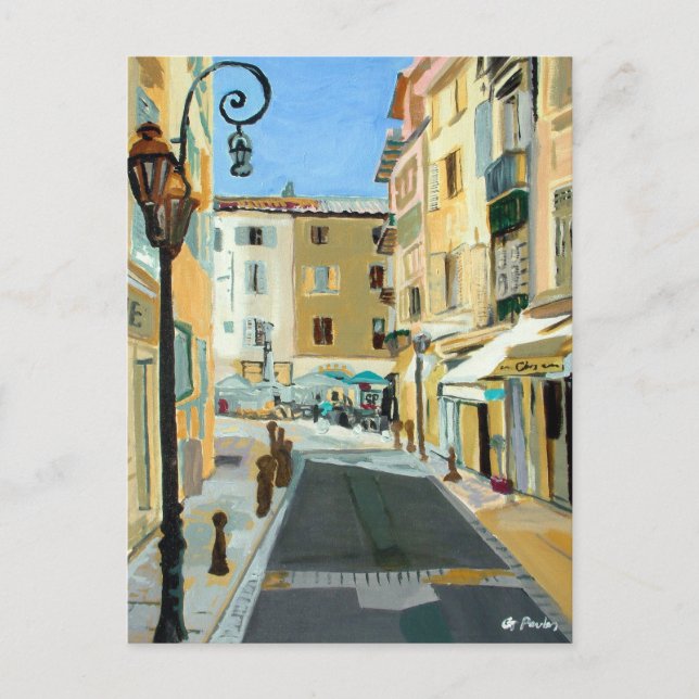 French Fine Art Old Oil Paint Impressionist Postcard (Front)