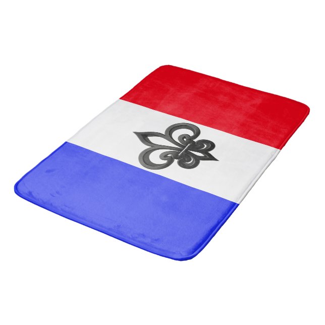French flag bath mat (Angled)