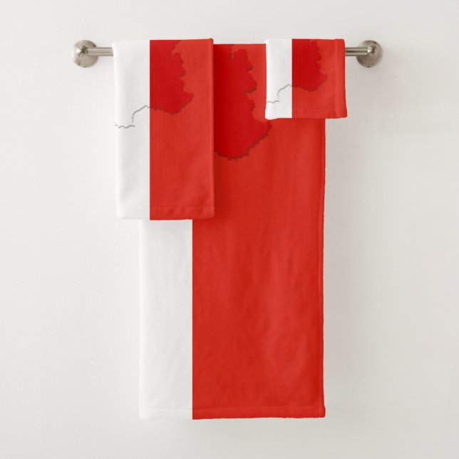 French flag bath towel set (Insitu)