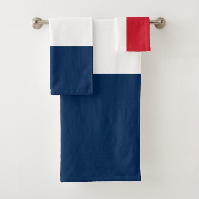 French Flag Bath Towel Set (Insitu)
