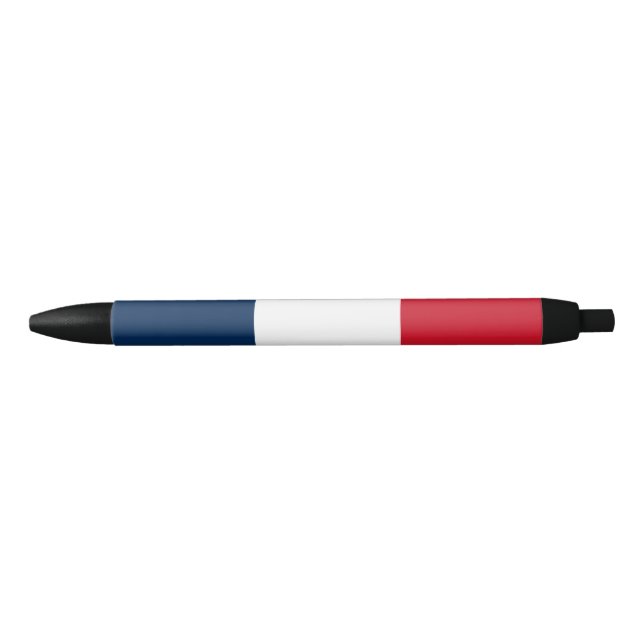 French Flag Black Ink Pen (Front)