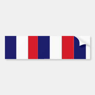 French flag colors bumper sticker