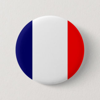 French Flag Design - OUI ! 2 Inch Round Button