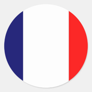 French Flag Design - OUI ! Classic Round Sticker