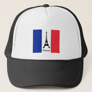 French flag & Eiffel Tower - France /sports fans Trucker Hat